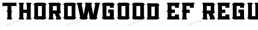 Thorowgood EF Regul字体转换